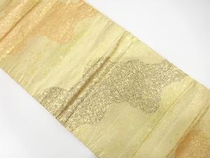 道長取に花模様織出し袋帯